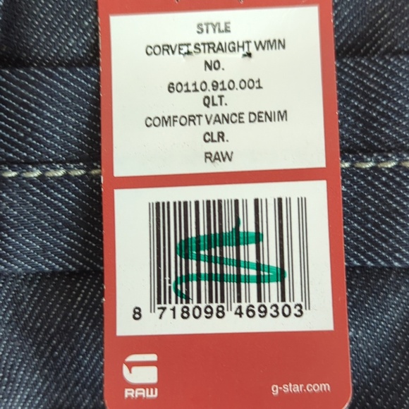 G-Star Raw Women’s Corvet Straight Comfort Vance Denim - Picture 11 of 13